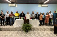 Abertura dos trabalhos legislativos de 2023, contou com a presença do Prefeito, da população e outras autoridades